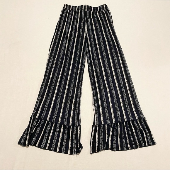 Casa Donna Striped Wide Leg Pants Womens Size M/L - Picture 11 of 15